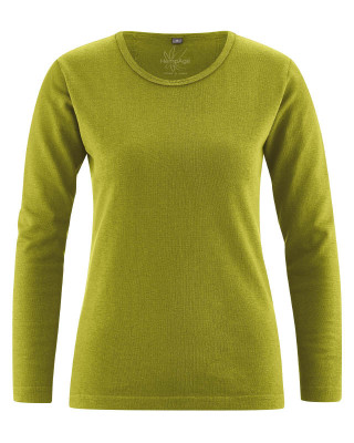 T-shirt chanvre femme couleur vert fougère