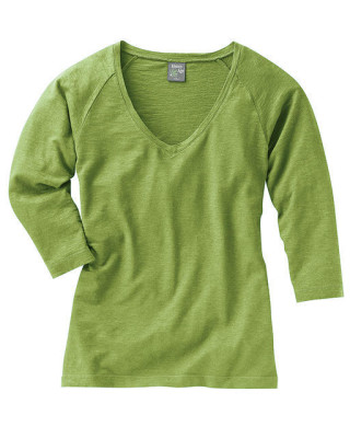 T-shirt chanvre coton bio femme vert