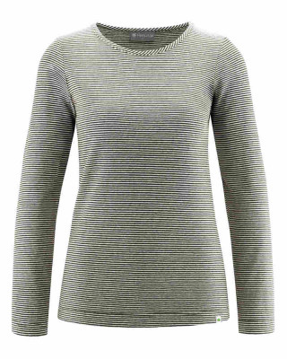 T-shirt femme en chanvre et coton biologique à rayures