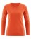 T-shirt orange femme en chanvre et coton bio