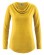 T-shirt écologique femme manches longues couleur jaune