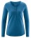T-shirt femme écologique bleu chanvre coton bio Hempage