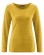 T-shirt femme écologique jaune curry laine de yak Hempage