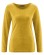 T-shirt femme écologique jaune curry laine de yak Hempage