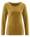 T-shirt chanvre coton bio laine de yak jaune ocre