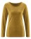 T-shirt chanvre coton bio laine de yak jaune ocre