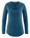 T-shirt féminin avec encolure cascade chanvre