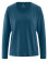 T-shirt bleu manches longues femme tissu écologique