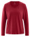 T-shirt rouge manches longues femme tissu écologique