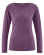 T-shirt manches longues violet pour femme