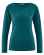 T-shirt manches longues en chanvre et coton bio bleu vert