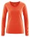T-shirt chanvre coton bio orange pour femme