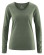 T-shirt femme en chanvre et coton bio khaki