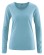 T-shirt chanvre coton bio bleu clair femme