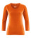 T-shirt chanvre basique femme couleur orange potiron