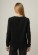 T-shirt noir en coton bio pour femme 