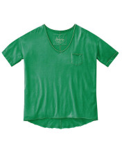 T-shirt écologique vert émeraude pour femme