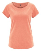 T-shirt chanvre coton bio couleur pêche