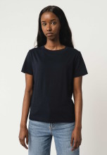 T-shirt manches courtes col rond bleu marine