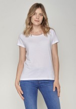 T-shirt blanc femme en coton bio