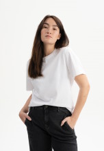 T-shirt coton bio blanc pour femme