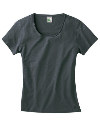 T-shirt chanvre naturel noir pour femme