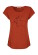 T-shirt bio rouge femme