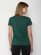 T-shirt femme en coton bio couleur vert foncé