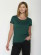 T-shirt femme en coton bio couleur vert foncé