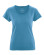 T-shirt chanvre coton bio femme couleur bleu atlantic