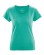 T-shirt chanvre coton bio femme couleur émeraude