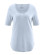T-shirt bleu ciel coton bio et chanvre