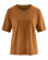T-shirt marron en chanvre et coton bio