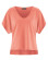 T-shirt chanvre coton bio féminin couleur corail