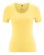 T-shirt chanvre coton bio ajusté jaune