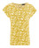 T-shirt chanvre coton bio imprimé palmiers jaune