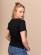 T-shirt encolure v en coton bio gots pour femme