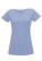 t-shirt coton bio femme bleu clair