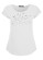 t-shirt blanc en coton bio pour femme