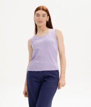 Débardeur coton bio femme lilas