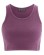 Haut yoga court en chanvre et coton bio violet