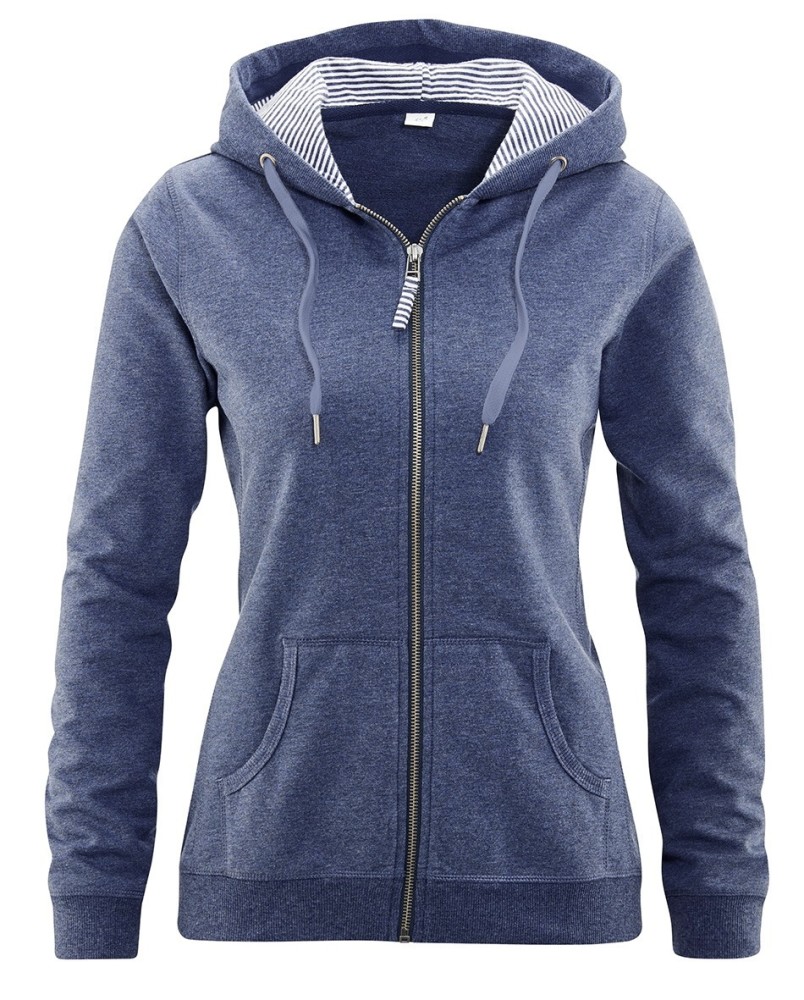 gilet sweat zippé femme