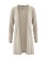 Gilet beige long en chanvre et coton bio Hempage