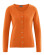 Gilet laine orange femme