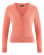 Gilet corail en chanvre et coton bio pour femme