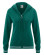 Gilet zippé en chanvre et coton bio couleur vert