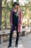 Gilet maille rose foncé femme