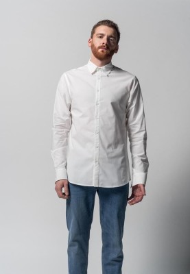 Chemise blanche pour homme en coton bio équitable