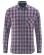 Chemise chanvre carreaux violet