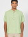 Chemise écologique homme col mao vert clair